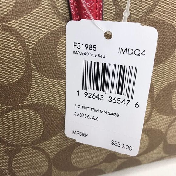 COACH Mini Sage Carryall NWT - Picture 4 of 8